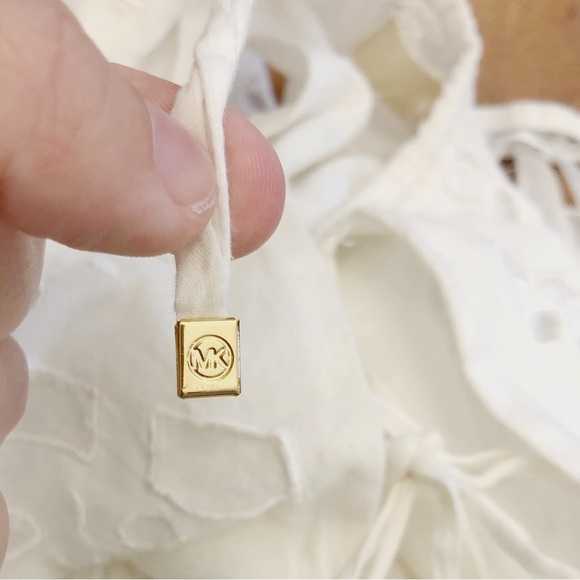 Michael Kors Romantic Sexy Lace Boho White Camisole Summer Festival Midi Dress. - Picture 5 of 16